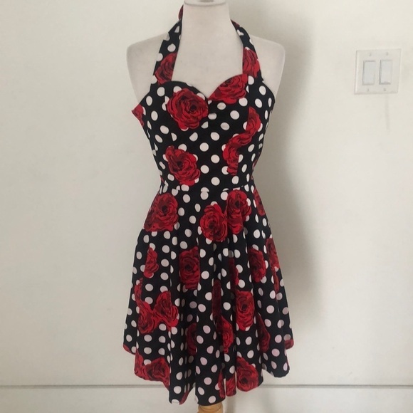 20s Style Dress 👗 fit and flare sweetheart cut Size Small - Picture 1 of 5